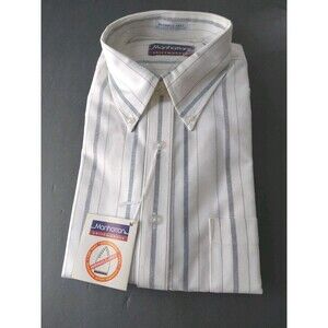 Manhattan Shirtmakers Wrinkle Free Long Sleeve Cotton Blend Men's Shirt 34/35